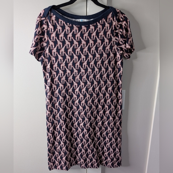 Boden Georgia Giraffe T-shirt Dress sz 2 - Picture 3 of 7